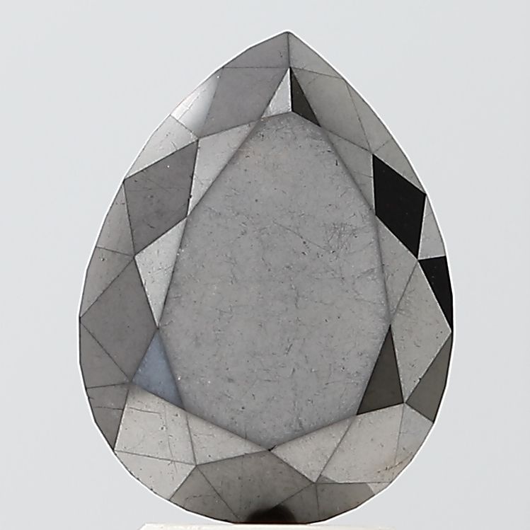 2.54 Carat Pear Diamond Black VVS2