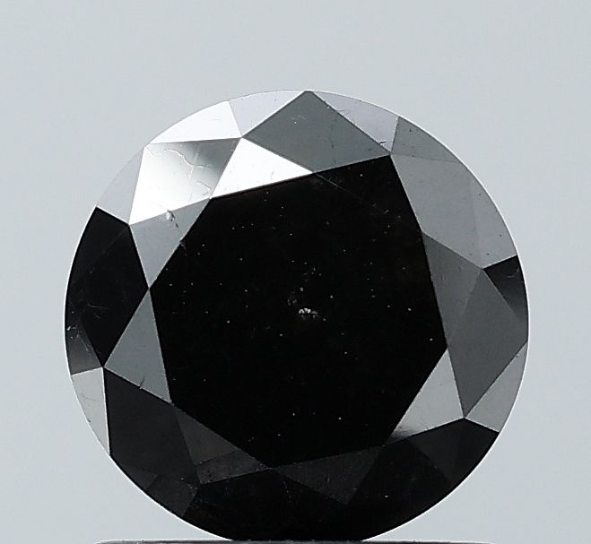 1.37 Carat Round Diamond Black VS1