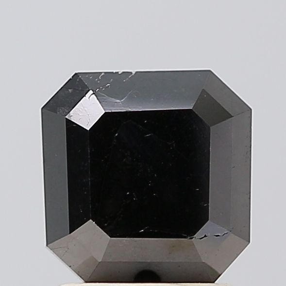 2.25 Carat Asscher Diamond Black VS1
