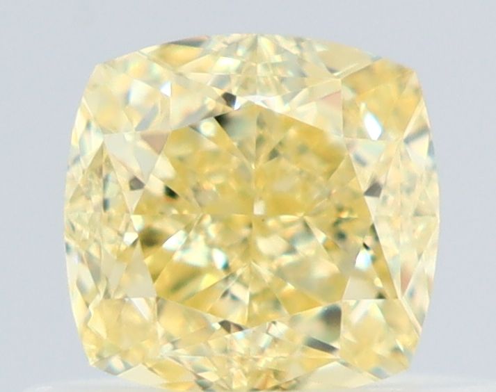 0.6 Carat Cushion brilliant Diamond Fancy Yellow VS1