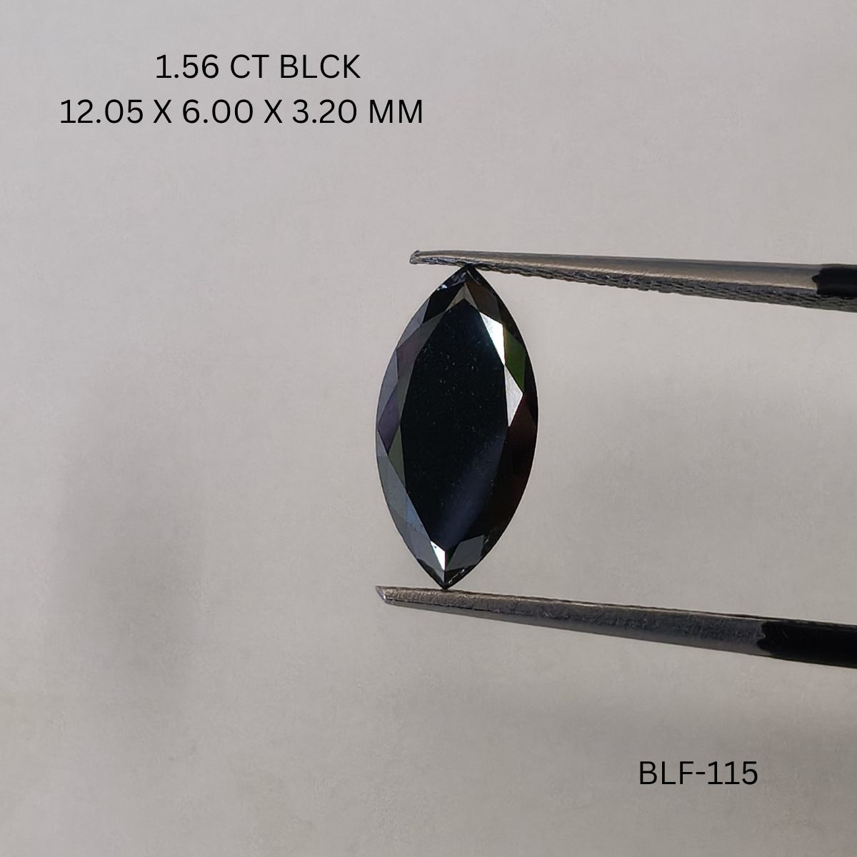 1.56 Carat Marquise Diamond Black I1