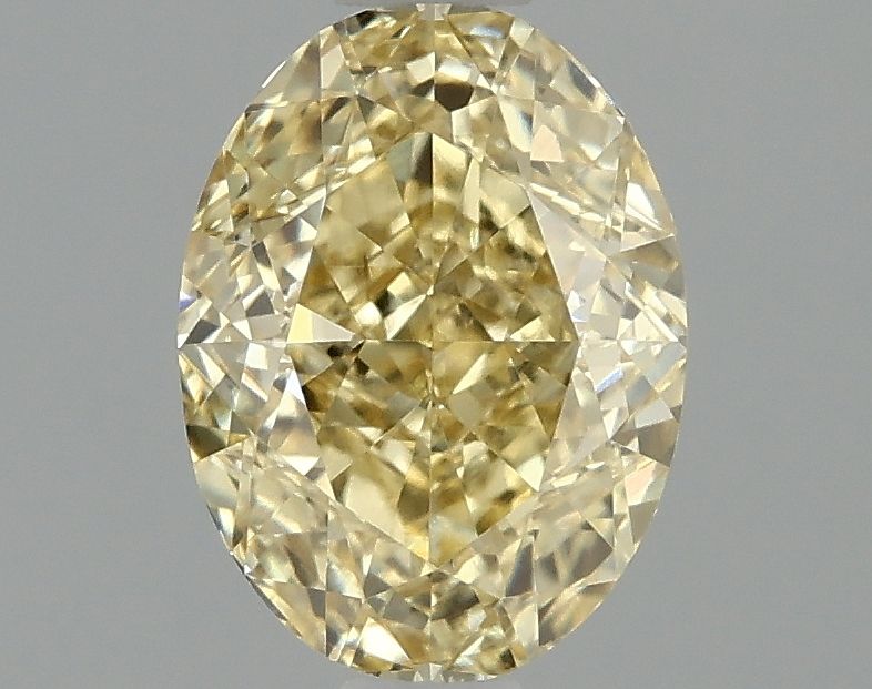 1.04 carat fancy intense yellow VS1 EX Cut IGI oval diamond