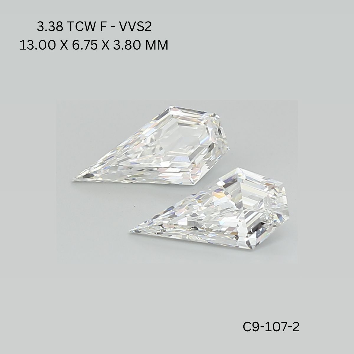 1.66ct Shield F VVS2