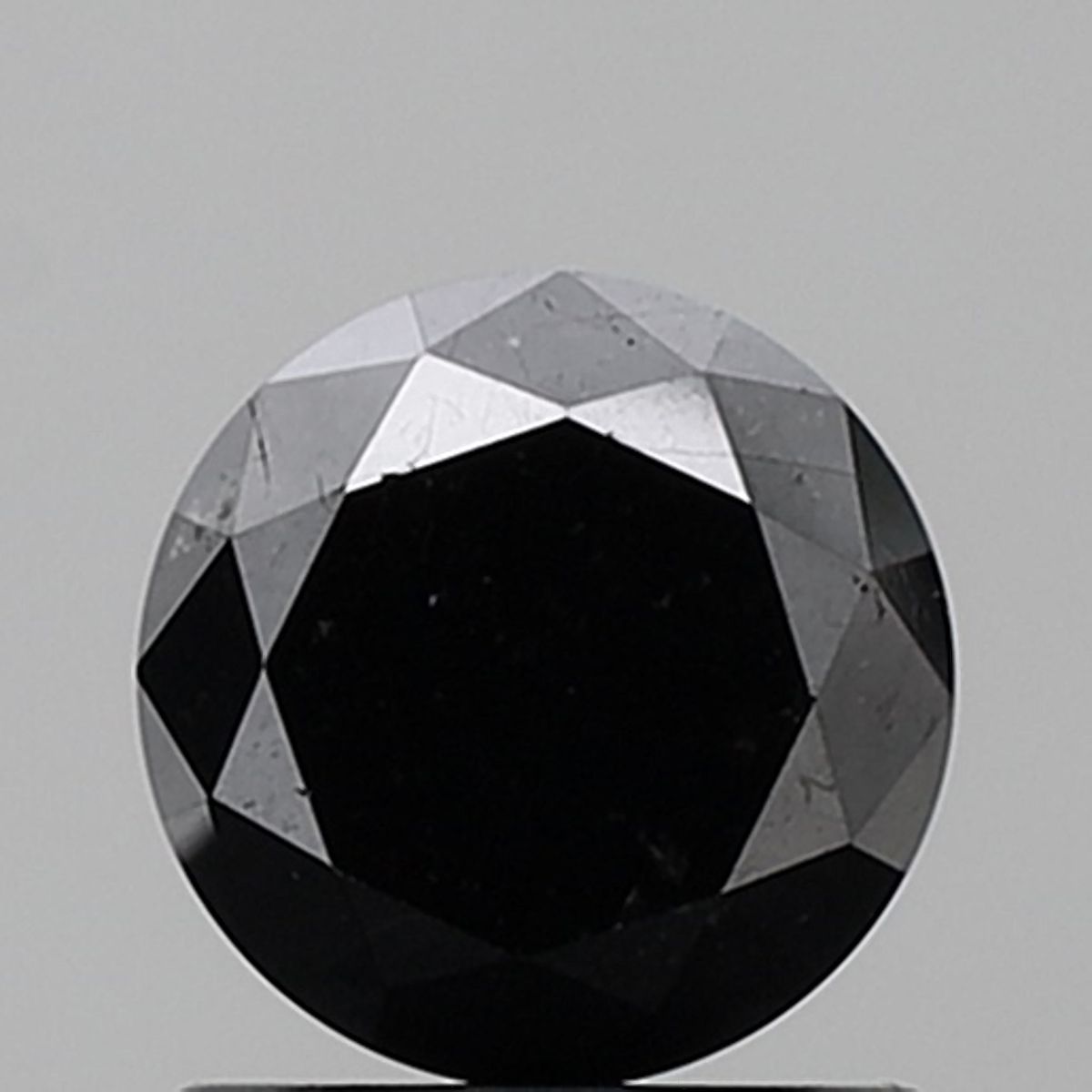 1.28 Carat Round Diamond Fancy Black VVS2