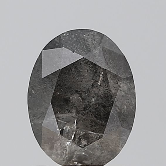 1.1 Carat Oval Diamond Salt and Pepper VVS2
