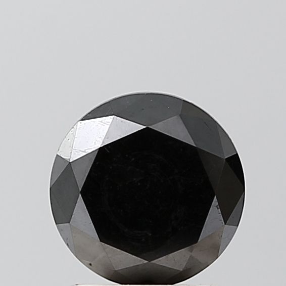 1.65 Carat Round Diamond Black VVS2