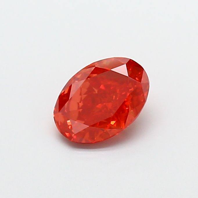 1.01 carat fancy vivid  red VVS2 EX Cut IGI oval diamond