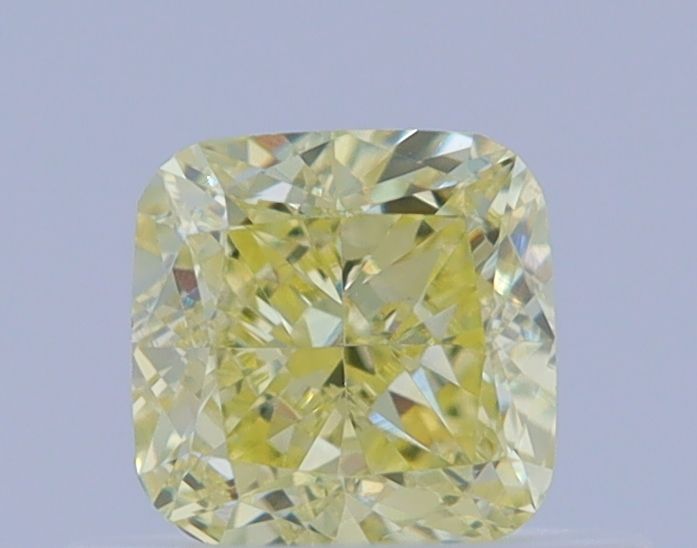 0.52 Carat Cushion brilliant Diamond Fancy Light Yellow VS1