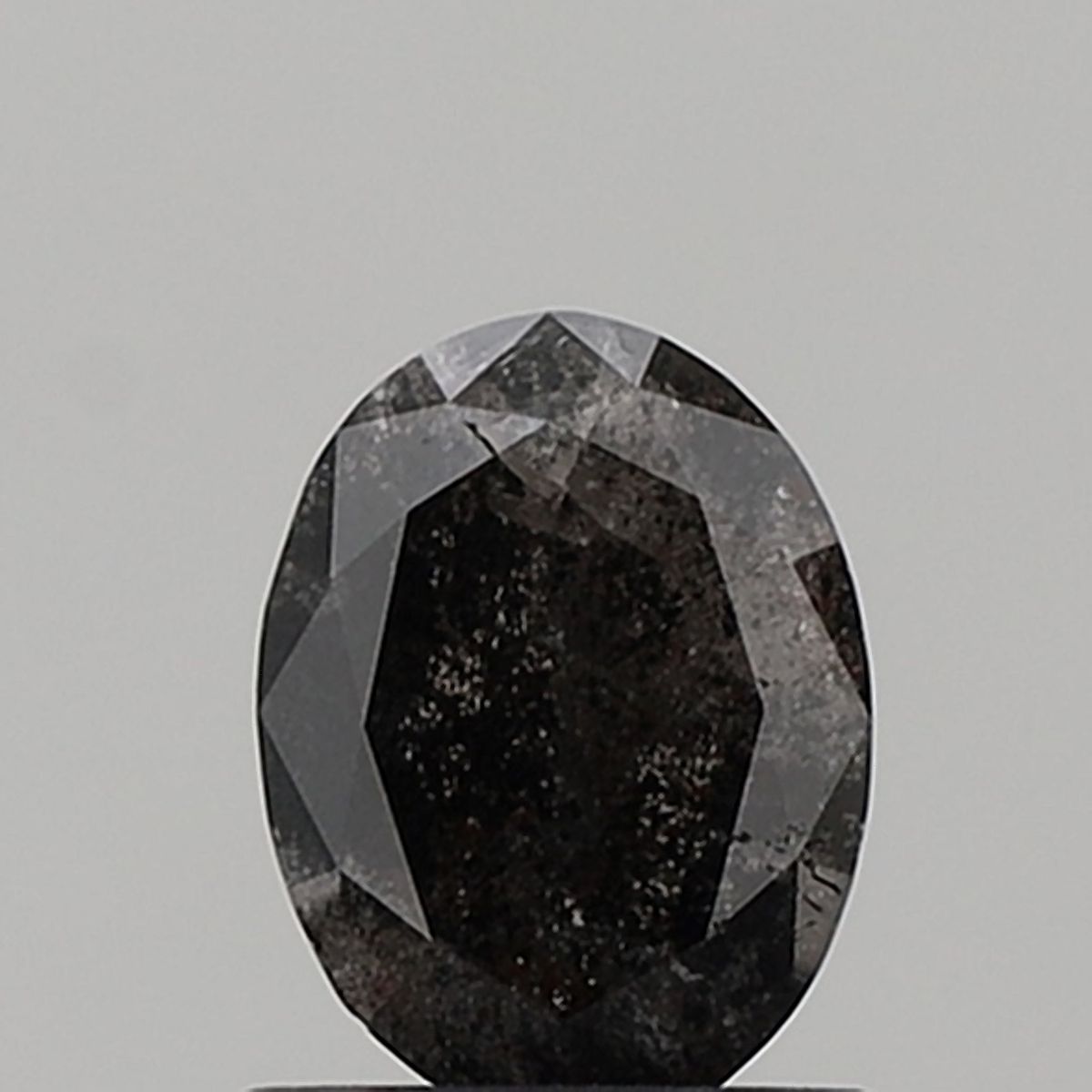 0.92 Carat Oval Diamond Salt and Pepper VS1