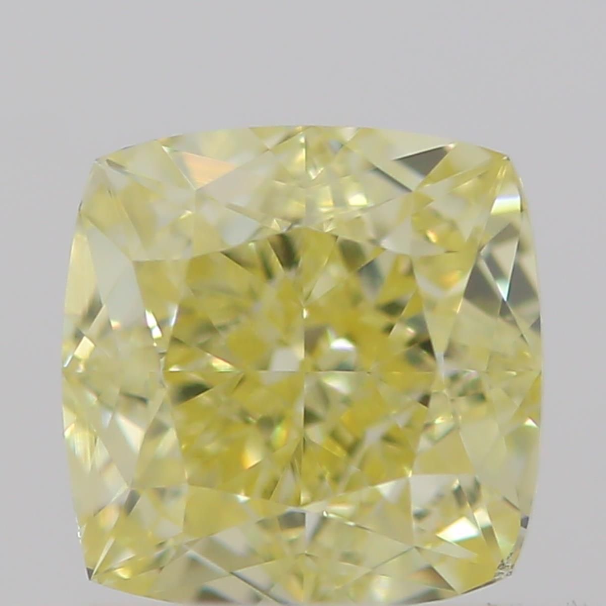 0.5 Carat Cushion brilliant Diamond Fancy  Yellow VVS1