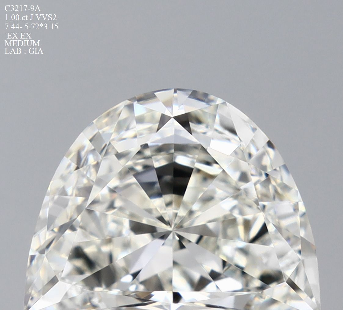 1 ct Half moon Diamond