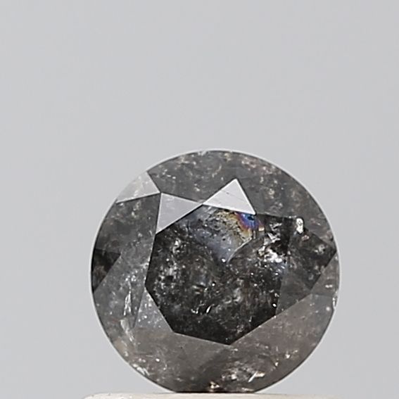 0.71 Carat Round Diamond Salt and Pepper VVS2