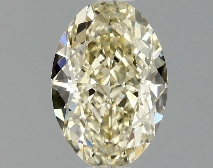 1 carat fancy yellow VS1 EX Cut IGI oval diamond