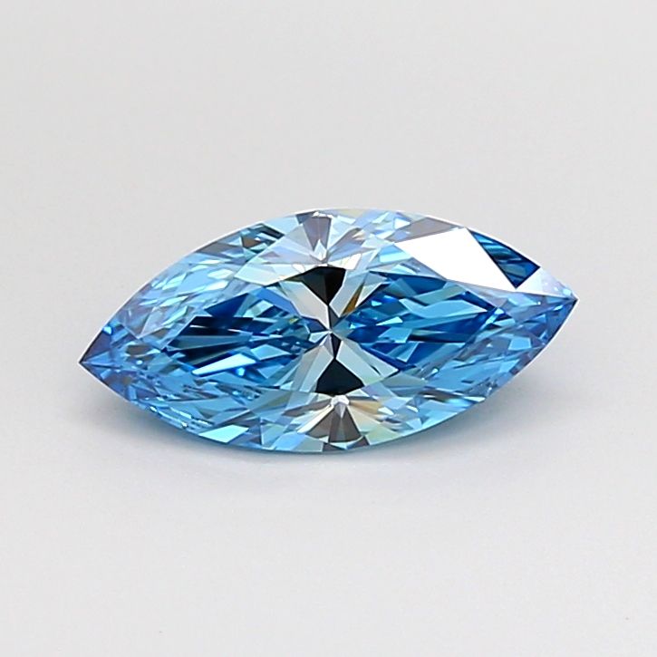 1.01 carat fancy vivid blue VVS2 EX Cut IGI marquise diamond