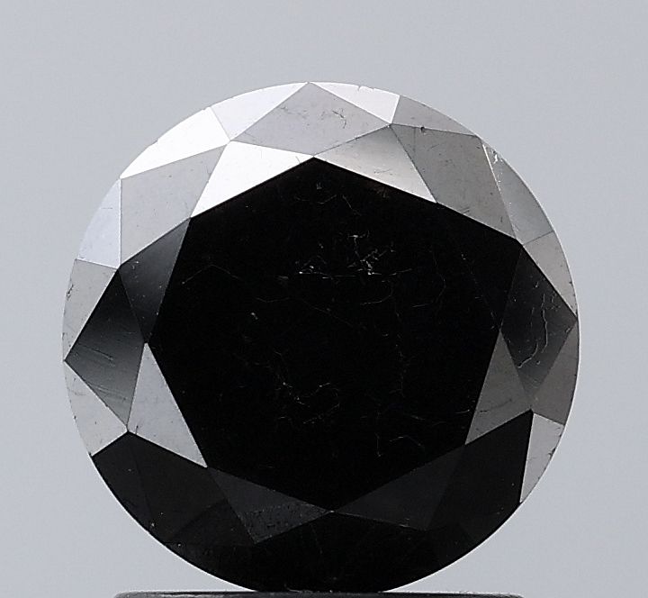 1.83 Carat Round Diamond Black VVS2