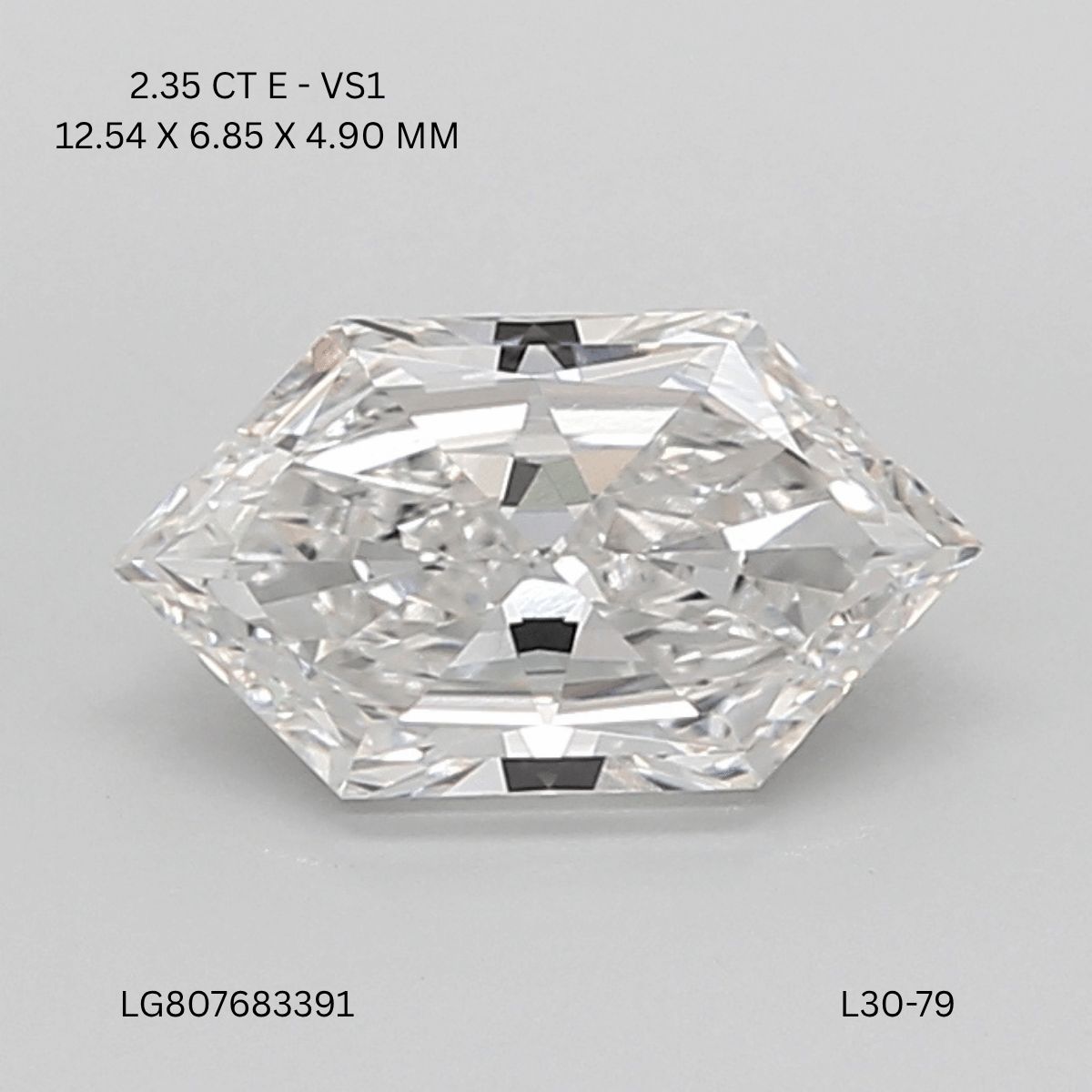 2.35 ct lab-grown Hexagonal Diamond