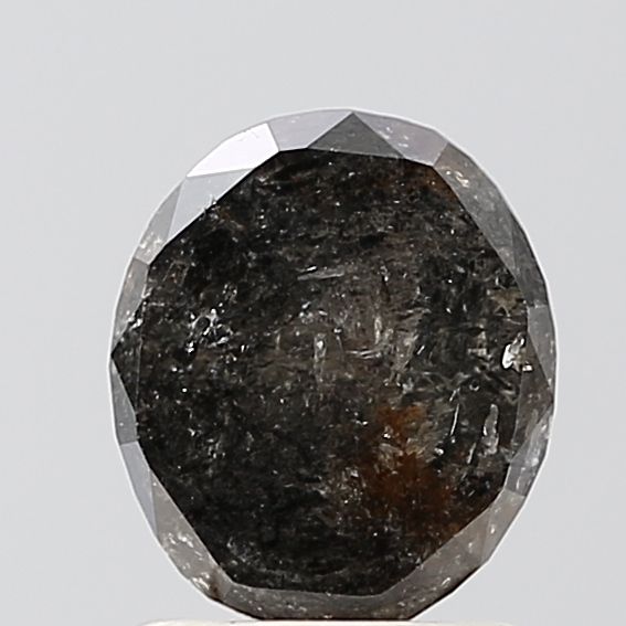 1.03 Carat Oval Diamond Salt and Pepper VS1