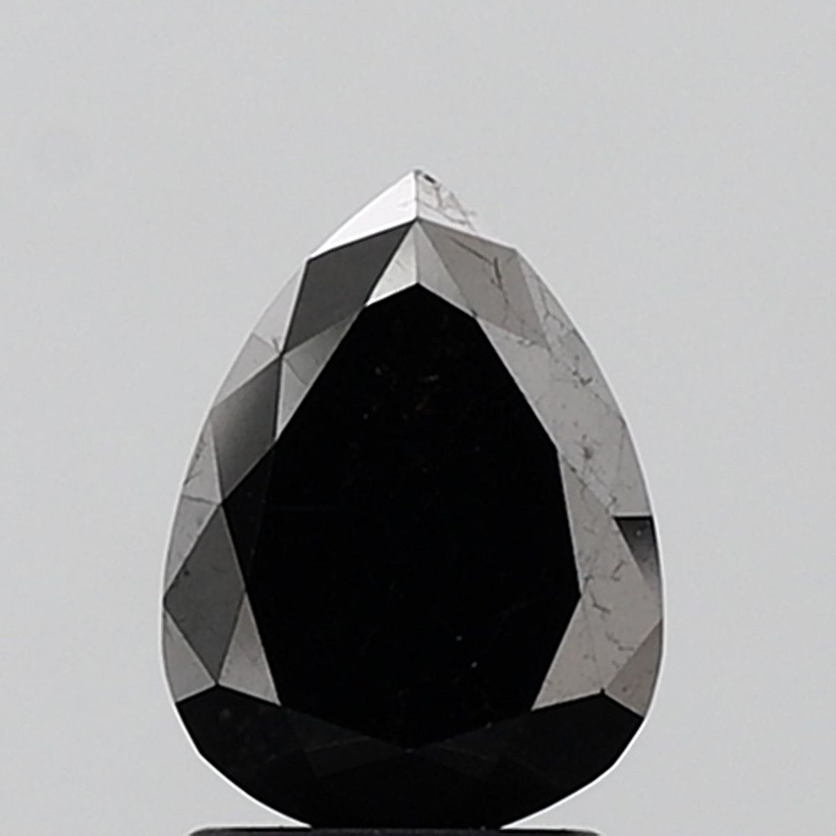 1.88 Carat Pear Diamond Black VVS2