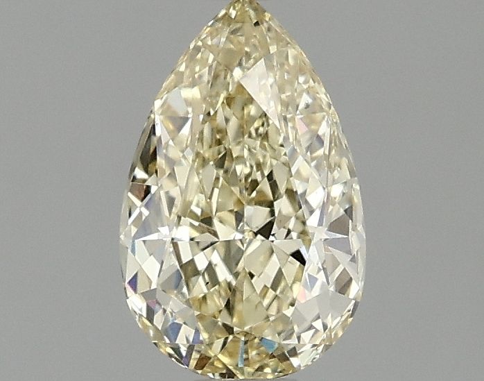 1.08 carat fancy intense yellow VS2 EX Cut IGI pear diamond