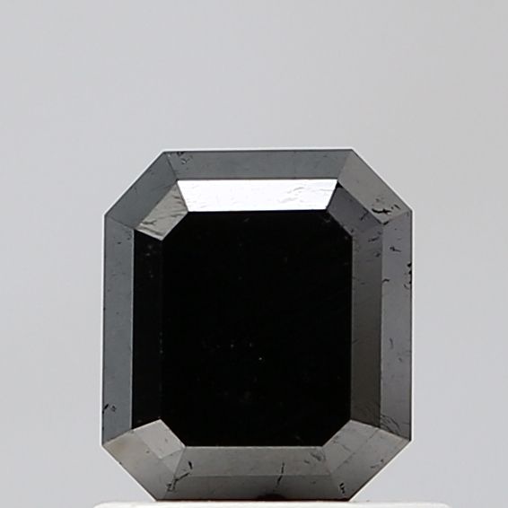 0.91 Carat Emerald Diamond Fancy Black VS2