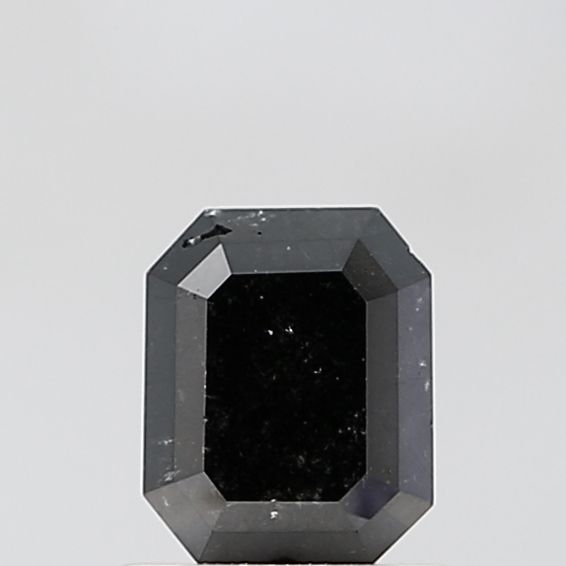 1.29 Carat Emerald Diamond Black VS2