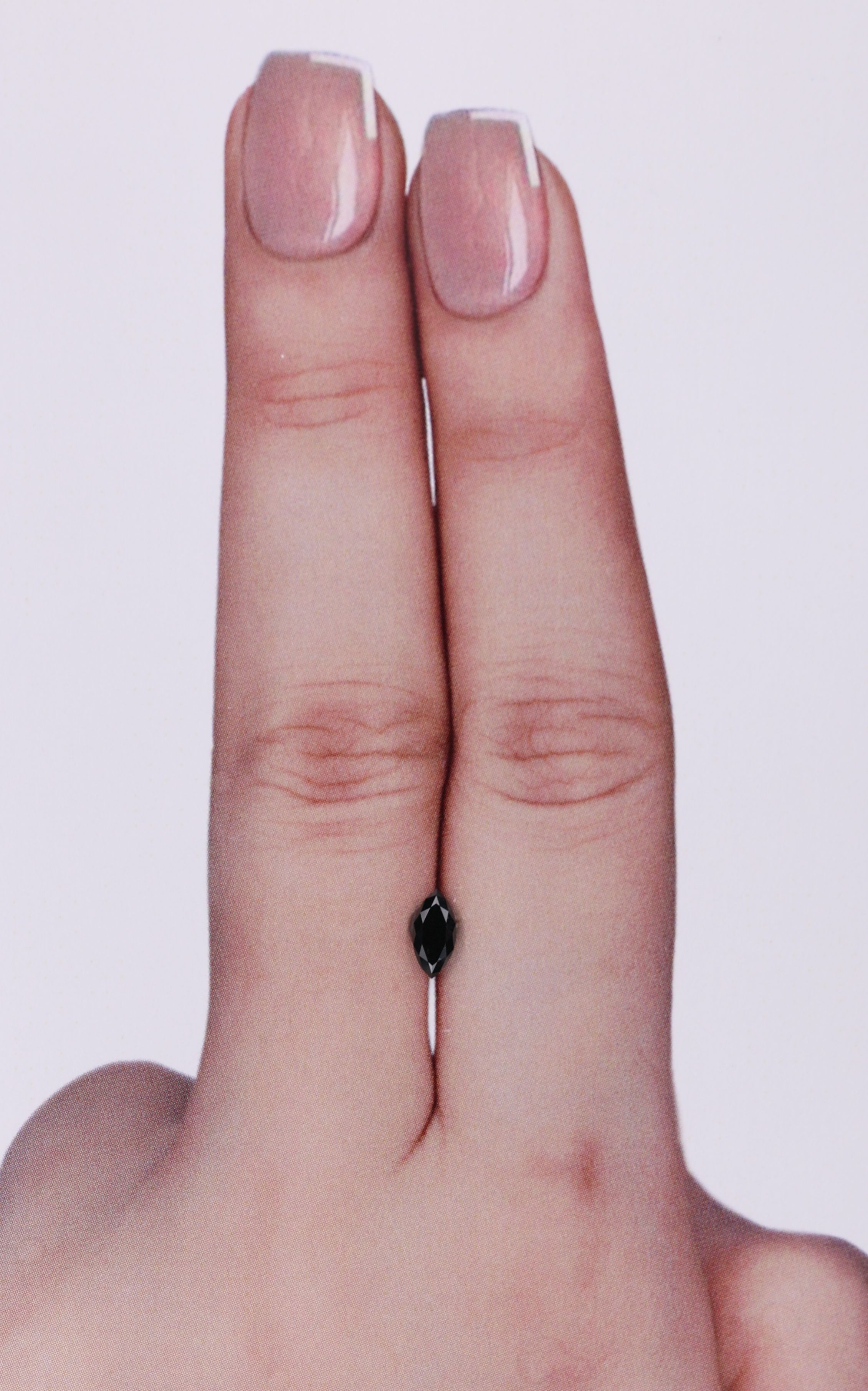 0.26 Carat Marquise Diamond Fancy Black VVS2