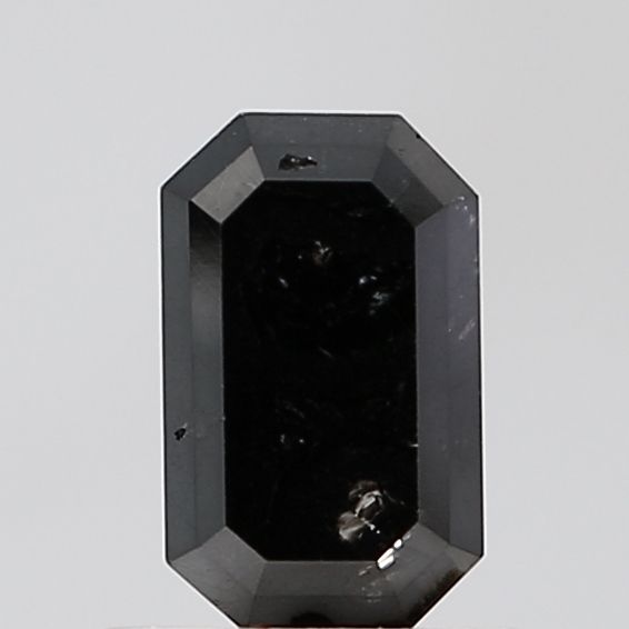 0.9 Carat Emerald Diamond Black VS2
