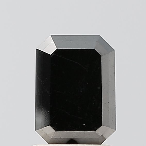 1.42 Carat Emerald Diamond Black VS1