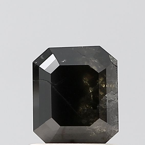 0.9 Carat Emerald Diamond Salt and Pepper VS1