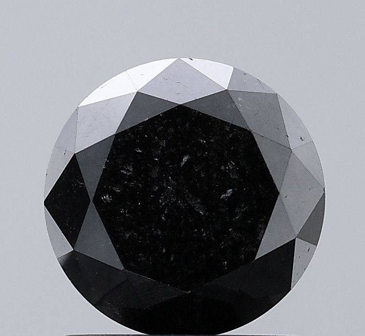 1.89 Carat Round Diamond Black VVS2
