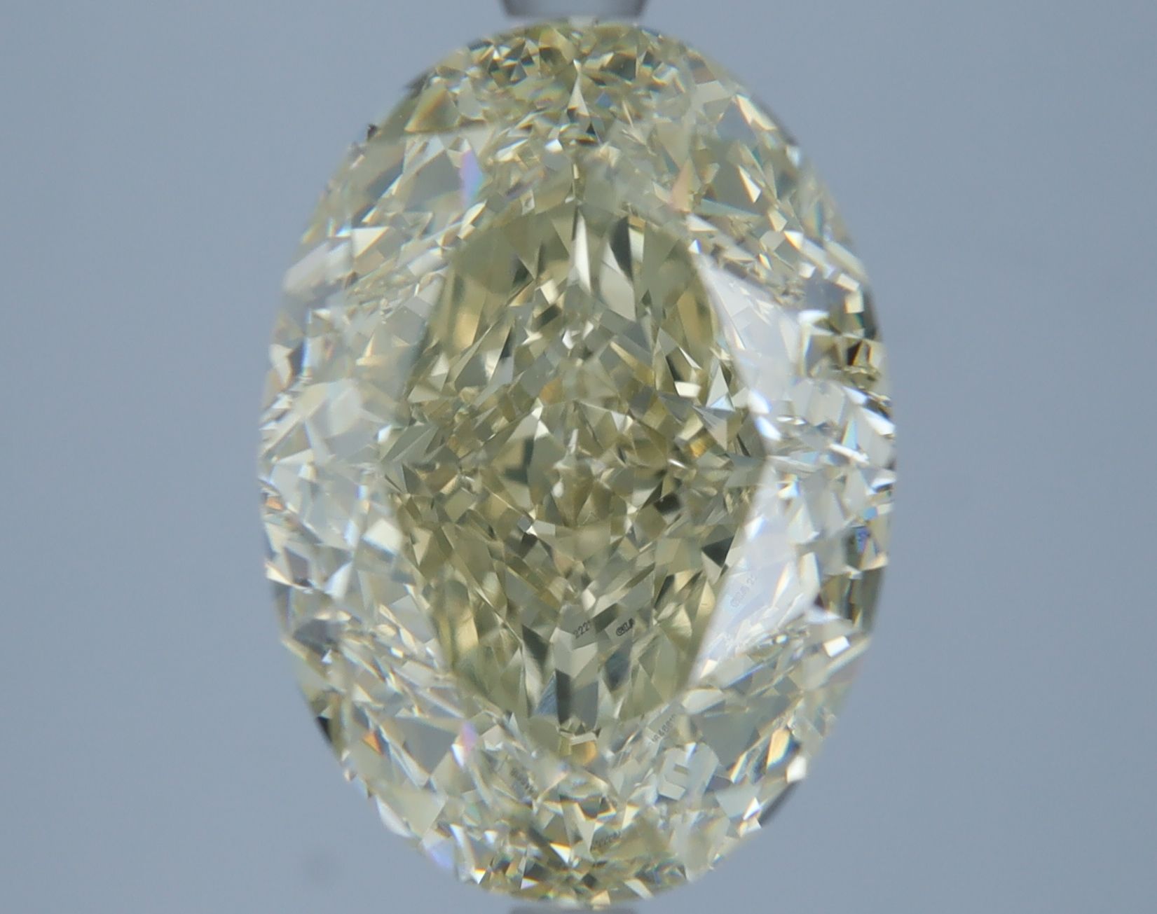 5.09 Carat Oval Diamond Fancy Light Brownish Yellow VS2