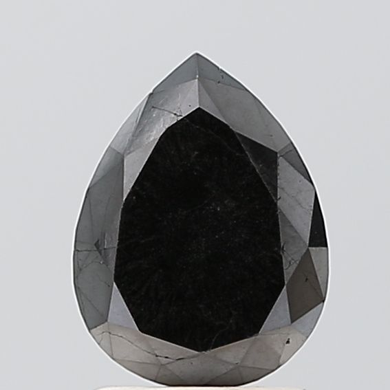 1.86 Carat Pear Diamond Fancy Black VS1