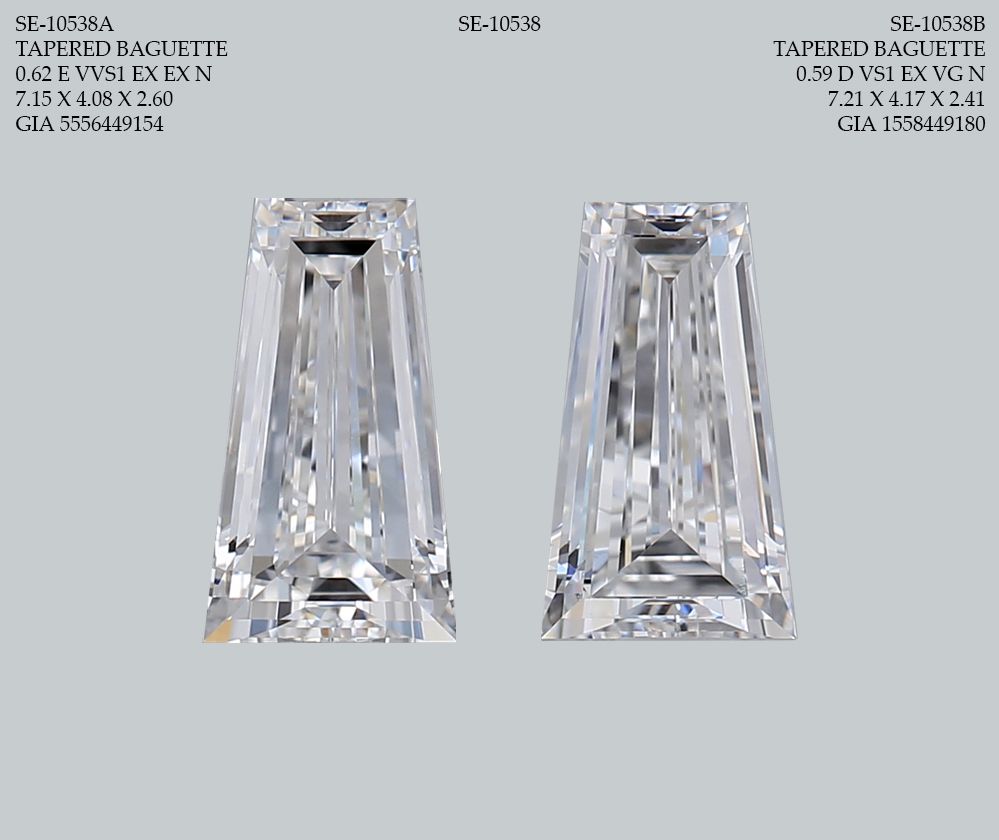0.59 ct Tapered baguette Diamond