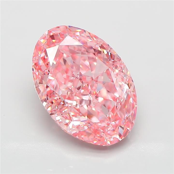6.02 ct. oval Lab Grown Diamond front image
