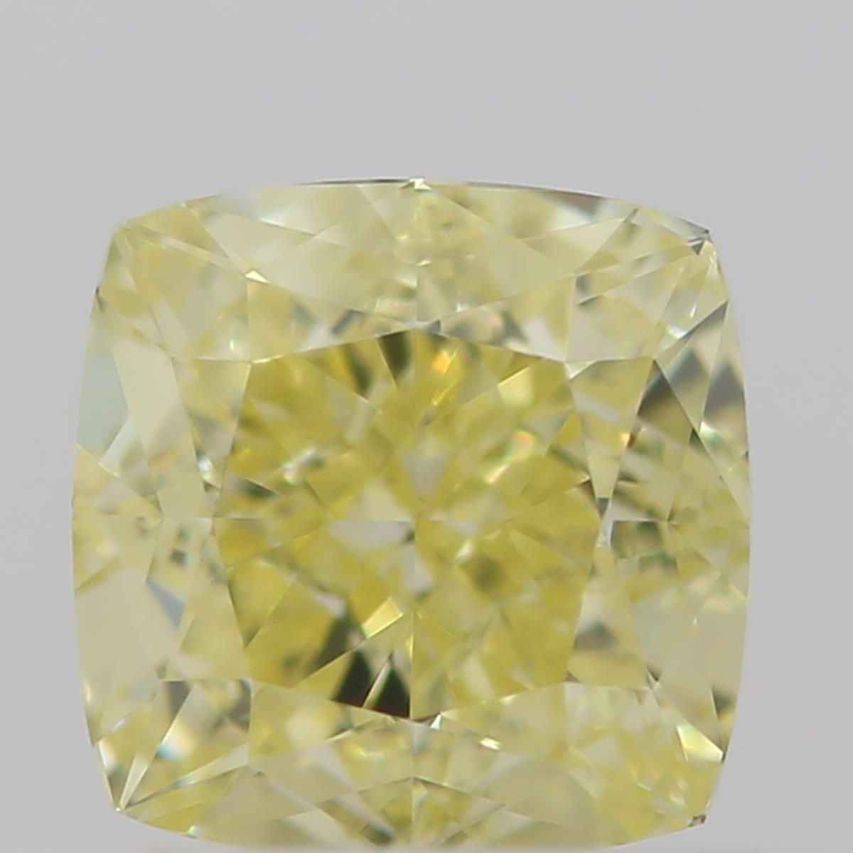 0.5 Carat Cushion brilliant Diamond Fancy  Yellow VVS1