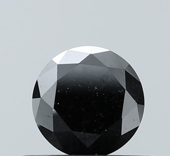 0.58 Carat Round Diamond Black VVS2