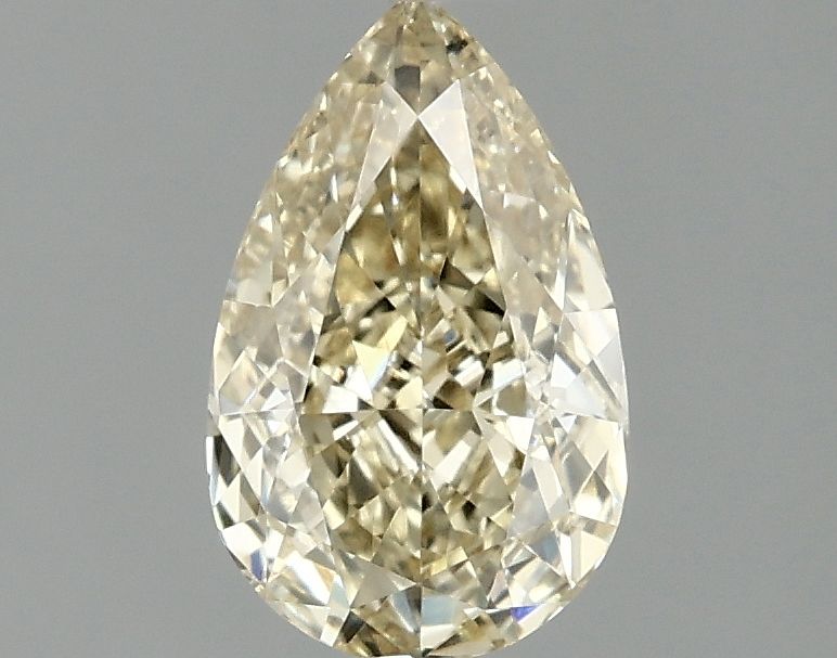 1.1 carat fancy yellow VS1 EX Cut IGI pear diamond