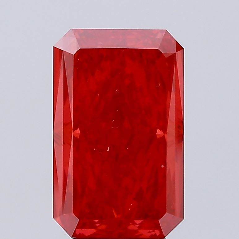 5.05 carat fancy vivid red VS2 EX Cut IGI radiant diamond