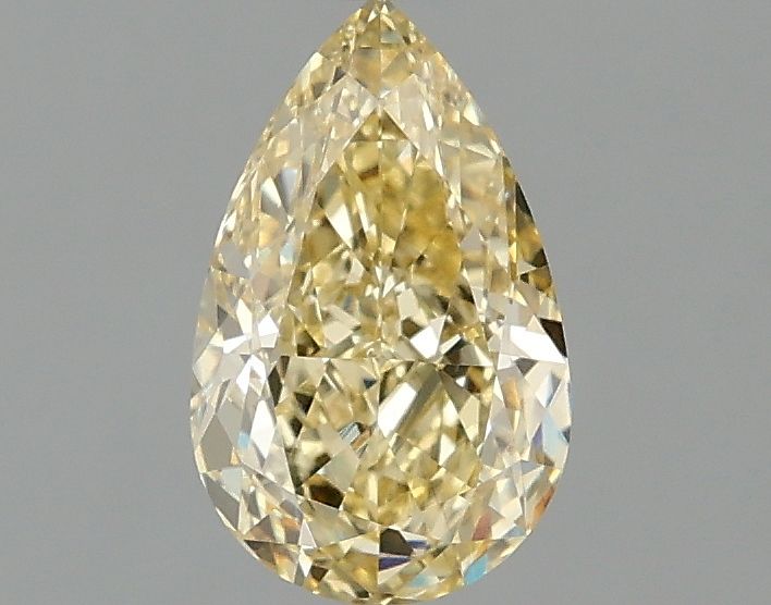 1.01 carat fancy intense yellow VS1 EX Cut IGI pear diamond