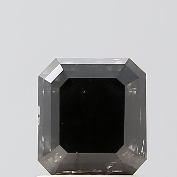 1.12 Carat Emerald Diamond Salt and Pepper VS1