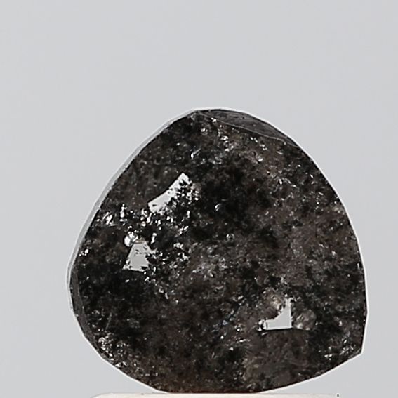 0.96 Carat Pear Diamond Salt and Pepper VVS1