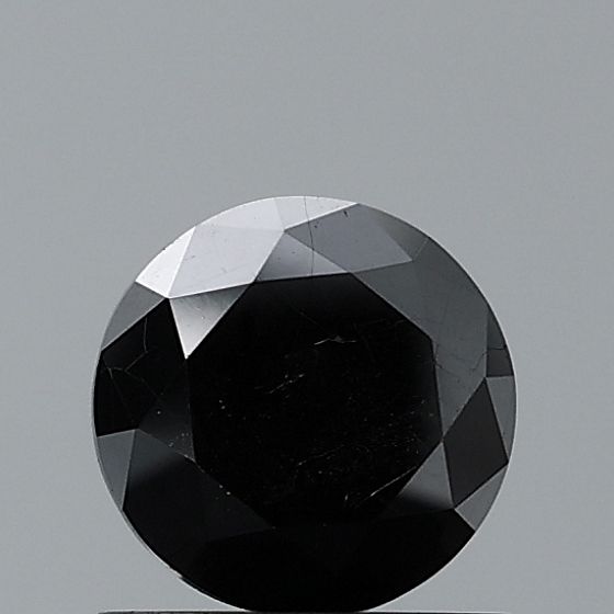 0.92 Carat Round Diamond Fancy Black VS1