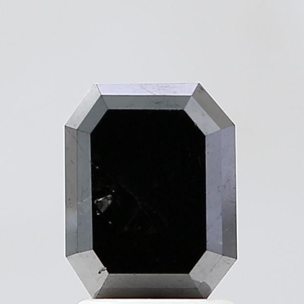 1.04 Carat Emerald Diamond Fancy Black VVS2