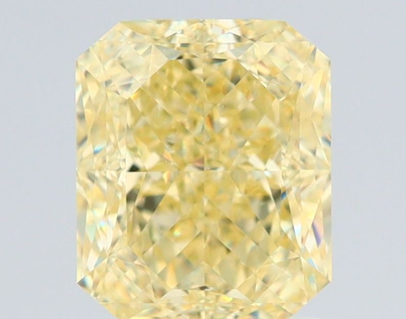 2.01 Carat Radiant Diamond Fancy Yellow VVS1