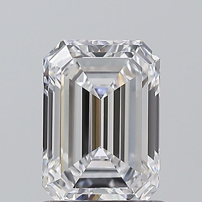 Diament szmaragdowy, 1 ct, D, VS1