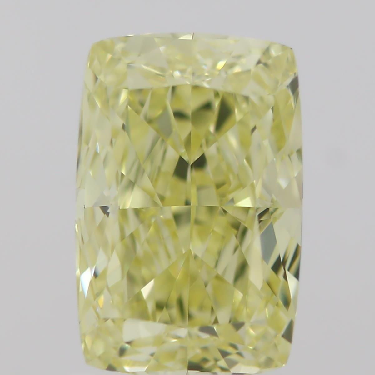 1.01 Carat Cushion brilliant Diamond Fancy  Yellow VVS2