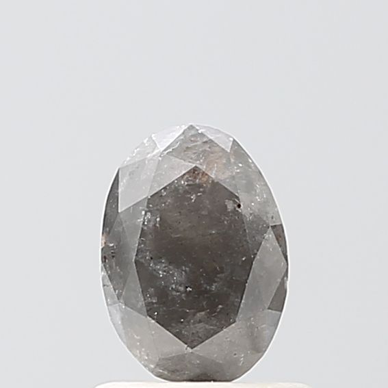 0.75 Carat Oval Diamond Salt and Pepper VS1