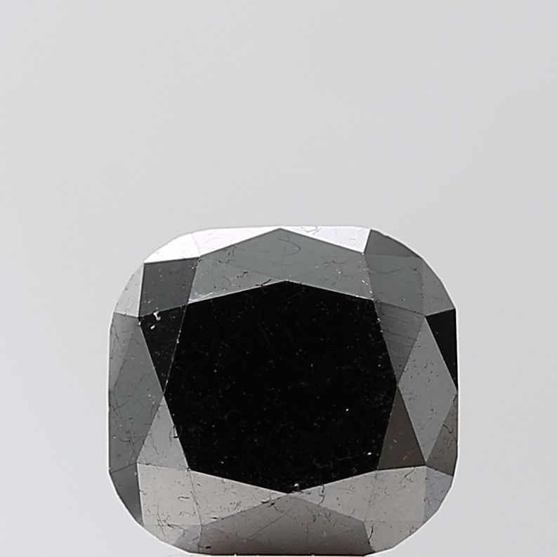 4.4 Carat Cushion brilliant Diamond Fancy Black VVS2