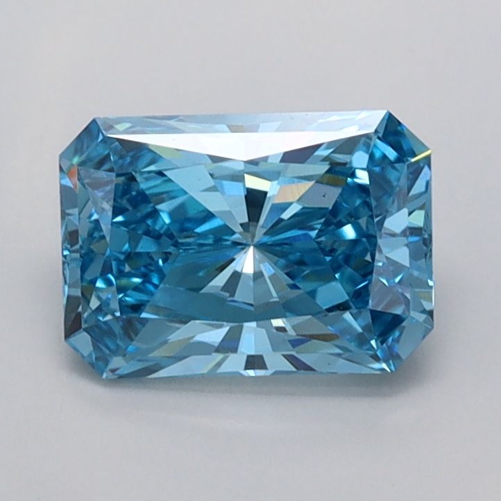 1.02 carat fancy vivid blue VS1 EX Cut IGI radiant diamond