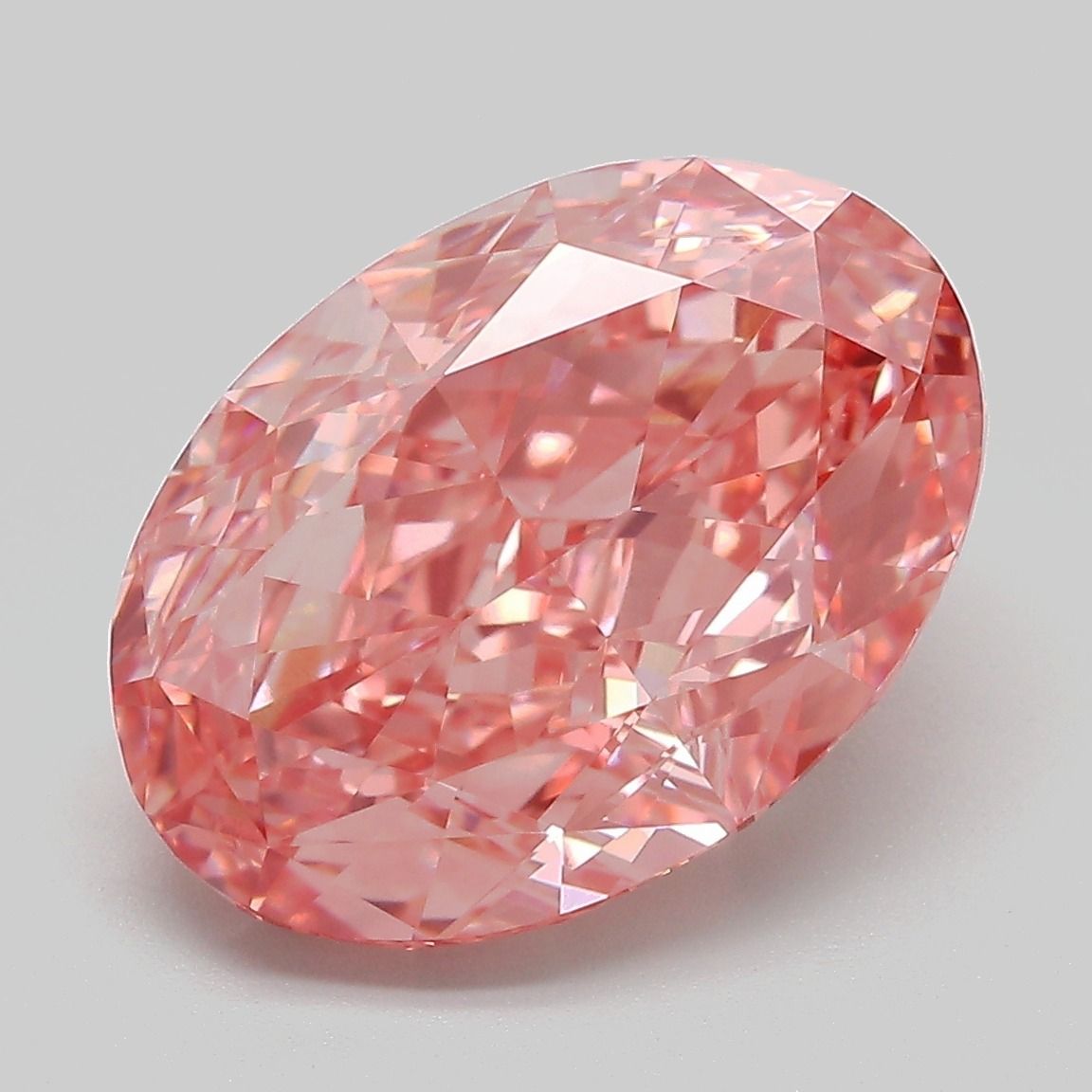 7.04 ct. oval Lab Grown Diamond front image
